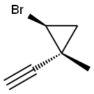 Cyclopropane, 2-bromo-1-ethynyl-1-methyl-, trans- (9CI) Structure