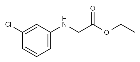 N-(3-Chlorophenyl)-glycine ethyl ester Structure