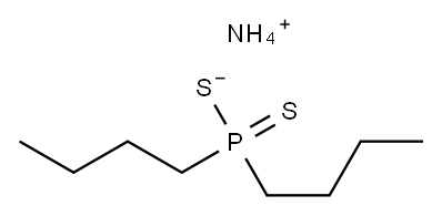 Dibutylphosphinodithioic acid ammonium salt Structure