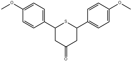 2,6-BIS-(4-METHOXY-PHENYL)-TETRAHYDRO-THIOPYRAN-4-ONE Structure