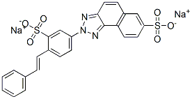 disodium 2-[4-styryl-3-sulphonatophenyl]-2H-naphtho[1,2-d]triazole-7-sulphonate Structure
