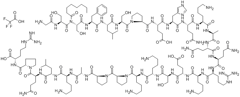 生长激素释放肽, 258338-12-4, 结构式