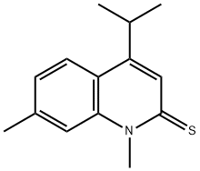 2(1H)-Quinolinethione,  1,7-dimethyl-4-(1-methylethyl)- Structure