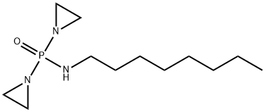 Bis(1-aziridinyl)(octylamino)phosphine oxide Structure