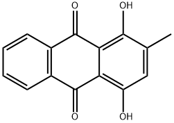 1,4-DIHYDROXY-2-METHYLANTHRAQUINONE Structure
