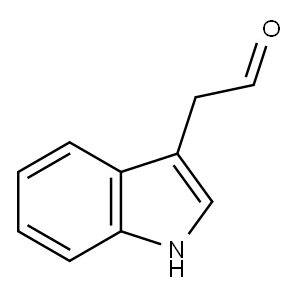 吲哚-3-乙醛, 2591-98-2, 结构式