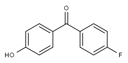 4-Fluoro-4'-hydroxybenzophenone Structure