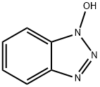1-ヒドロキシベンゾトリアゾール一水和物 化学構造式