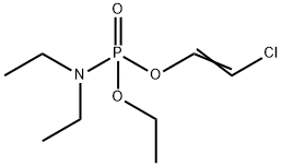 N,N-Diethylphosporamidic acid ethyl 2-chloroethenyl ester Structure