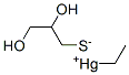 Ethylmercury 2,3-dihydroxypropylmercaptide Structure