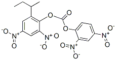 Carbonic acid 2,4-dinitrophenyl 2,4-dinitro-6-(1-methylpropyl)phenyl ester Structure