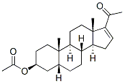 3beta-hydroxy-5beta-pregn-16-en-20-one 3-acetate Structure
