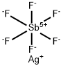 ヘキサフルオロアンチモン酸銀 化学構造式