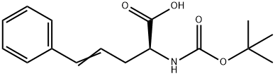 (S)-2-(BOC-氨基)-5-苯基-4-戊烯酸, 261165-04-2, 结构式
