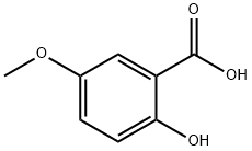 5-メトキシサリチル酸 化学構造式
