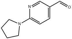 6‐(1‐ピロリジニル)ニコチンアルデヒド 化学構造式