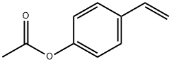 4-乙酰氧基苯乙烯 结构式