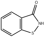 1,2-ベンゾイソチアゾール-3(2H)-オン 化学構造式