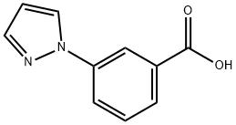 3-(1H-ピラゾール-1-イル)安息香酸 化学構造式