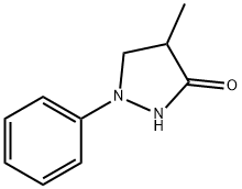 1-Phenyl-4-methyl-3-pyrazolidone Structure