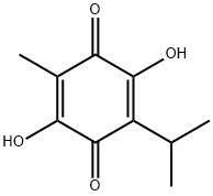 3,6-Dihydroxy-p-mentha-3,6(1)-diene-2,5-dione Structure