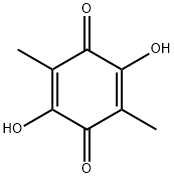 2,5-Dihydroxy-3,6-dimethyl-2,5-cyclohexadiene-1,4-dione Structure