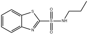 N-propylbenzothiazole-2-sulfonamide Structure