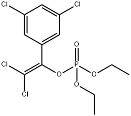 1,3-dichloro-5-(2,2-dichloro-1-diethoxyphosphoryloxy-ethenyl)benzene Structure