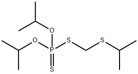 Phosphorodithioic acid O,O-bis(1-methylethyl)S-[[(1-methylethyl)thio]methyl] ester Structure