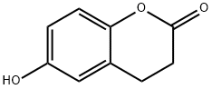 3,4-dihydro-6-hydroxy-2H-1-benzopyran-2-one Structure
