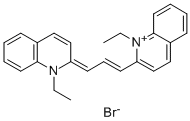 1,1'-DIETHYL-2,2'-CARBOCYANINE BROMIDE Structure
