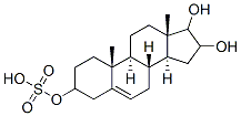 androst-5-ene-3,16,17-triol-3-sulfate Structure