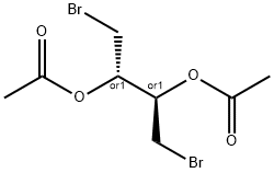 2,3-Butanediol, 1,4-dibromo-, diacetate, (R,S)- Structure