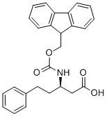 FMOC-(R)-3-AMINO-5-PHENYLPENTANOIC ACID Structure