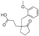 1-(o-Methoxybenzyl)-2-oxocyclopentanepropionic acid Structure