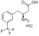 (S)-3-AMINO-4-(3-TRIFLUOROMETHYLPHENYL)BUTANOIC ACID HYDROCHLORIDE Structure