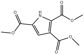 1H-Pyrrole-2,3,5-tricarboxylic acid, triMethyl ester Structure