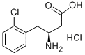 (S)-3-Amino-4-(2-chlorophenyl)butyric acid hydrochloride Structure