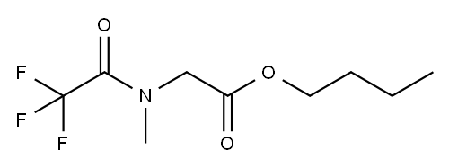 N-Methyl-N-(trifluoroacetyl)glycine butyl ester Structure