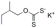 potassium 2-methylbutyl dithiocarbonate Structure