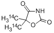 DIMETHYLOXAZOLIDINE-2,4-DIONE-5, 5-[2-14C] Structure