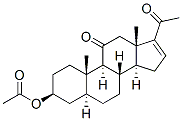 3beta-hydroxy-5alpha-pregn-16-ene-11,20-dione 3-acetate Structure