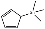 5-(Trimethylstannyl)-1,3-cyclopentadiene Structure