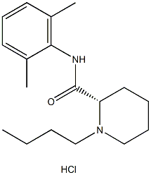(S)-(-)-ブピバカイン塩酸塩 化学構造式