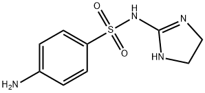 Benzenesulfonamide, 4-amino-N-(4,5-dihydro-1H-imidazol-2-yl)- (9CI) Structure