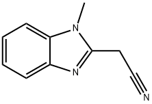 (1-Methyl-1H-benzoimidazol-2-yl)acetonitrile Structure