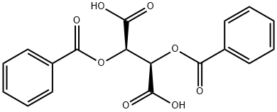 (-)-ジベンゾイル-L-酒石酸 化学構造式