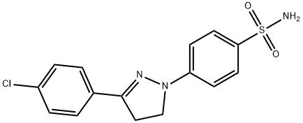 4-[[3-(4-クロロフェニル)-4,5-ジヒドロ-1H-ピラゾール]-1-イル]ベンゼンスルホンアミド