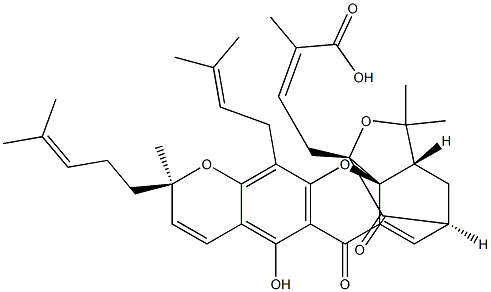 藤黄酸 A, 2752-65-0, 结构式