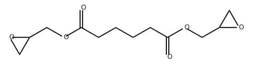 bis(2,3-epoxypropyl) adipate Structure